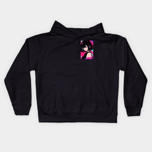 Face Anime Girl Kids Hoodie